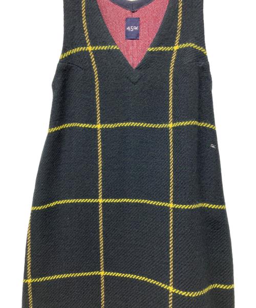 45R（フォーティファイブ・アール）45R (フォーティファイブ・アール) ニットジャンパースカート グリーン サイズ:2の古着・服飾アイテム