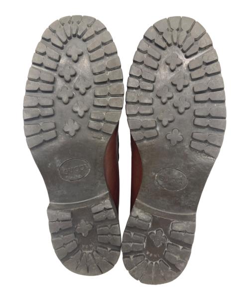 GUCCI（グッチ）GUCCI (グッチ) ホースビットショートブーツ ブラウン サイズ:26.5ｃｍの古着・服飾アイテム