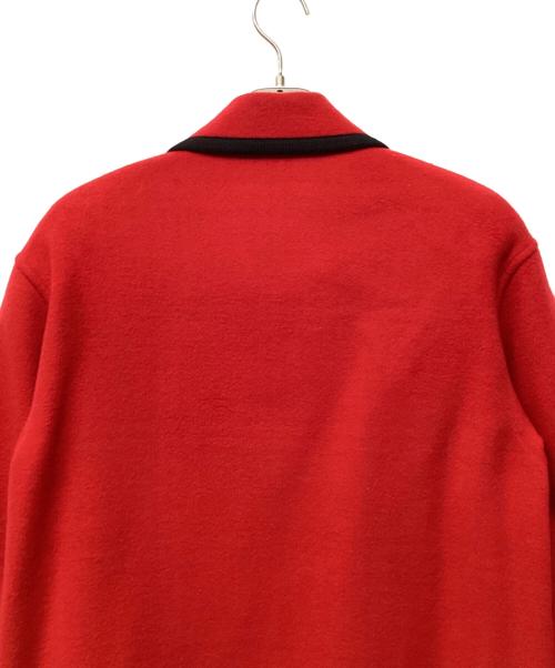 BURBERRY（バーバリー）BURBERRY (バーバリー) カシミヤ混ウールコート レッド サイズ:13号の古着・服飾アイテム