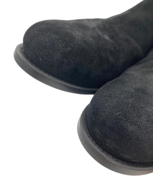 POLPETTA（ポルペッタ）POLPETTA (ポルペッタ) スウェードサイドゴアブーツ ブラック サイズ:26.5cmの古着・服飾アイテム