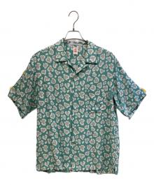 ChahChah（チャーチャー）の古着「C HEART LEOPARD ALOHA SHIRTS」｜グリーン