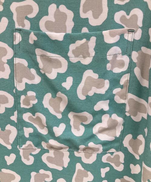 ChahChah（チャーチャー）ChahChah (チャーチャー) C HEART LEOPARD ALOHA SHIRTS グリーン サイズ:Lの古着・服飾アイテム