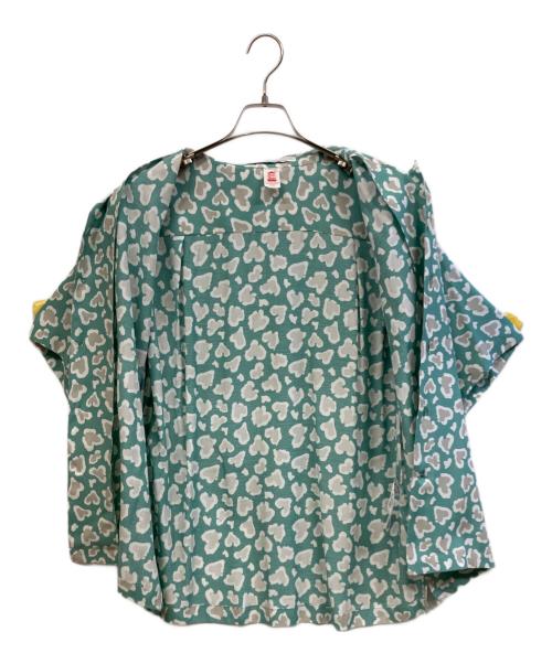 ChahChah（チャーチャー）ChahChah (チャーチャー) C HEART LEOPARD ALOHA SHIRTS グリーン サイズ:Lの古着・服飾アイテム