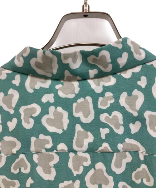 ChahChah（チャーチャー）ChahChah (チャーチャー) C HEART LEOPARD ALOHA SHIRTS グリーン サイズ:Lの古着・服飾アイテム