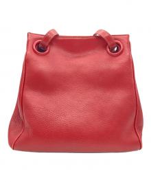 LOEWE（ロエベ）の古着「ナッパレザーショルダーバッグ　レッド」｜レッド