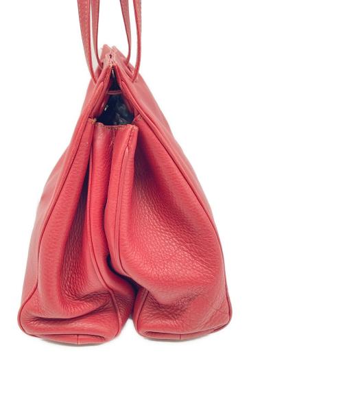 LOEWE（ロエベ）LOEWE (ロエベ) ナッパレザーショルダーバッグ　レッド レッドの古着・服飾アイテム