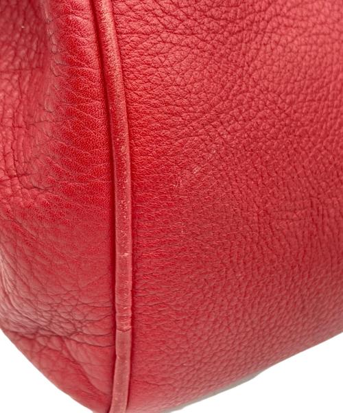 LOEWE（ロエベ）LOEWE (ロエベ) ナッパレザーショルダーバッグ　レッド レッドの古着・服飾アイテム