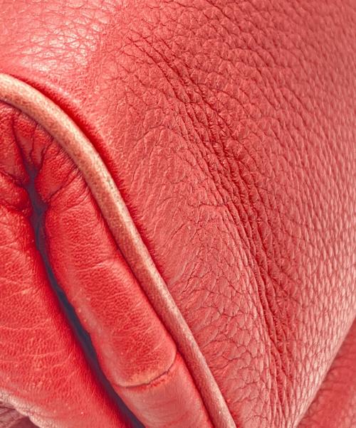 LOEWE（ロエベ）LOEWE (ロエベ) ナッパレザーショルダーバッグ　レッド レッドの古着・服飾アイテム