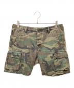 MARBLESマーブルズ）の古着「VINTAGE CAMOUFLAGE CARGO SHORTS」｜カーキ