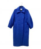 Ameriアメリ）の古着「DEFORMATION COLLAR SHAGGY COAT」｜ブルー
