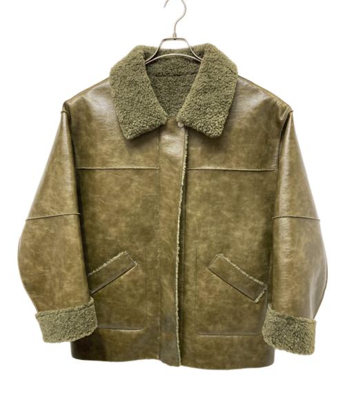 Ameri（アメリ）Ameri (アメリ) UND REVERSIBLE BONDING JACKET グリーン サイズ:160/84Ａの古着・服飾アイテム