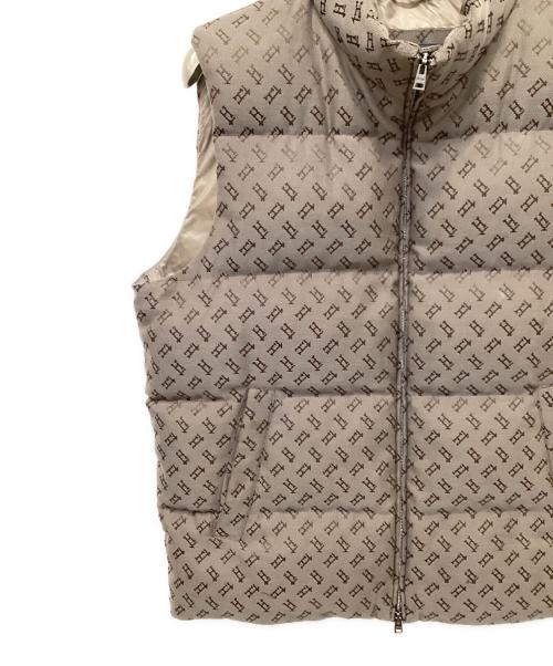 HERNO（ヘルノ）HERNO (ヘルノ) モノグラム柄ダウンベスト ブラウン サイズ:50の古着・服飾アイテム