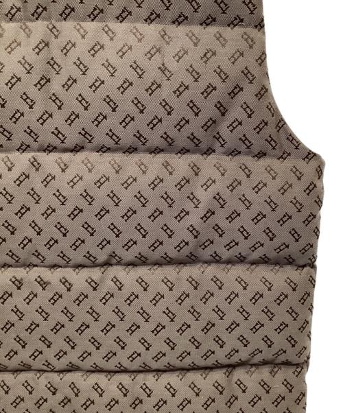 HERNO（ヘルノ）HERNO (ヘルノ) モノグラム柄ダウンベスト ブラウン サイズ:50の古着・服飾アイテム