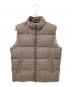 HERNO（ヘルノ）の古着「モノグラム柄ダウンベスト」｜ブラウン