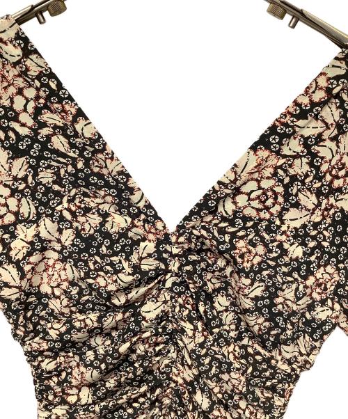 ISABEL MARANT（イザベルマラン）ISABEL MARANT (イザベルマラン) シルクストレッチ フローラルプリントワンピース ベージュ サイズ:36の古着・服飾アイテム