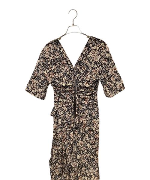 ISABEL MARANT（イザベルマラン）ISABEL MARANT (イザベルマラン) シルクストレッチ フローラルプリントワンピース ベージュ サイズ:36の古着・服飾アイテム