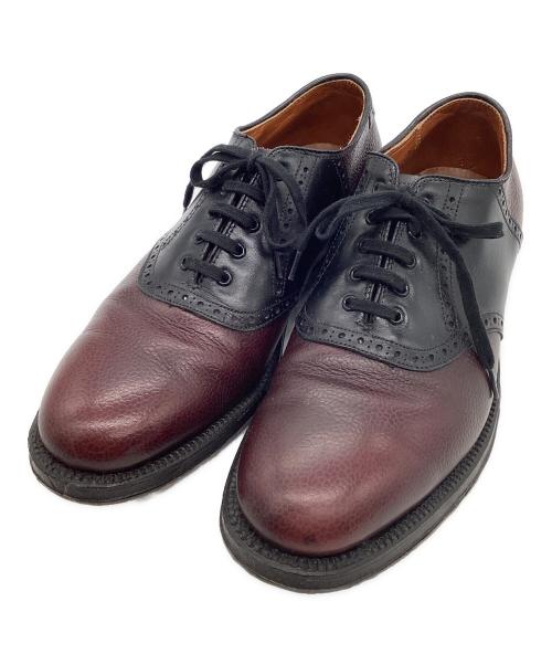 Alden（オールデン）Alden (オールデン) BEAMS (ビームス) ドレスシューズ エンジ×ブラック サイズ:6 1/2の古着・服飾アイテム