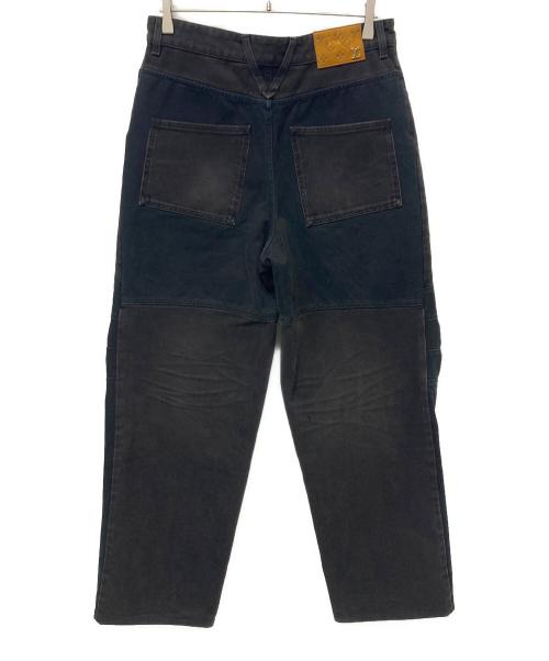 LOUIS VUITTON（ルイ ヴィトン）LOUIS VUITTON (ルイ ヴィトン) デニムワークウェアパンツ ブラック サイズ:30の古着・服飾アイテム