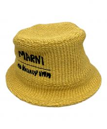 MARNI×No Vacancy Inn（マルニ×ノーバカンシーイン）の古着「ウーブンバケットハット」｜イエロー