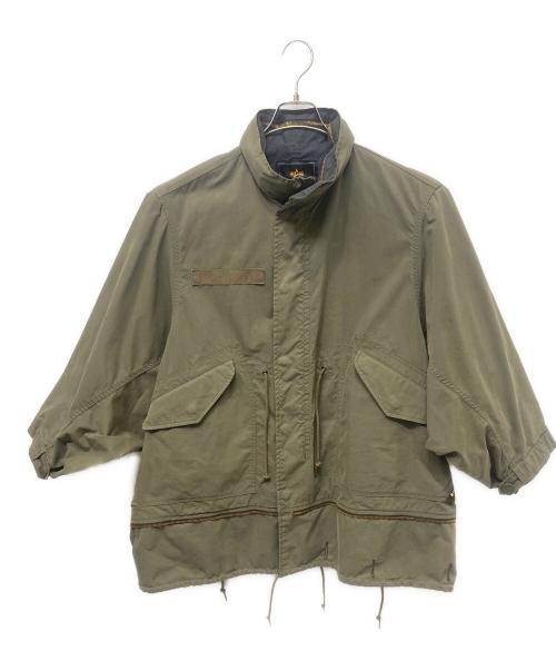 ALPHA（アルファ）ALPHA (アルファ) beautiful people (ビューティフルピープル) 4WAY double-end Mod’s Coatモッズコート グリーン サイズ:Sの古着・服飾アイテム