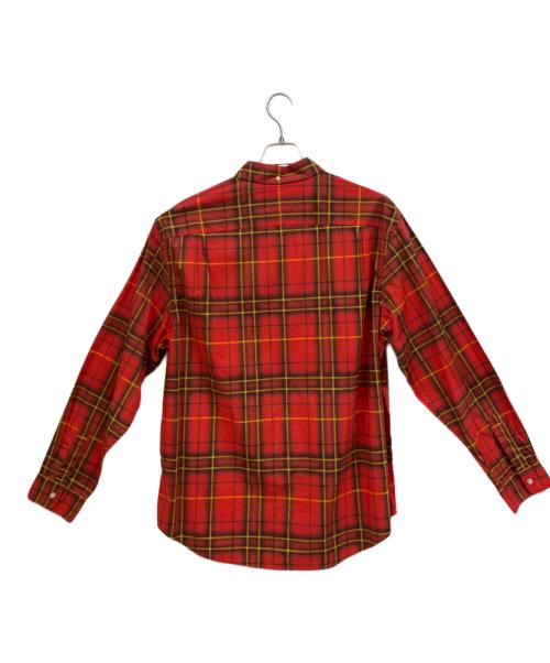 SUPREME（シュプリーム）Supreme (シュプリーム) 21SS Spray Tartan Shirt レッド サイズ:Lの古着・服飾アイテム