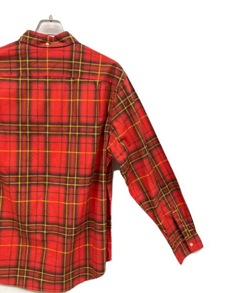 SUPREME（シュプリーム）Supreme (シュプリーム) 21SS Spray Tartan Shirt レッド サイズ:Lの古着・服飾アイテム