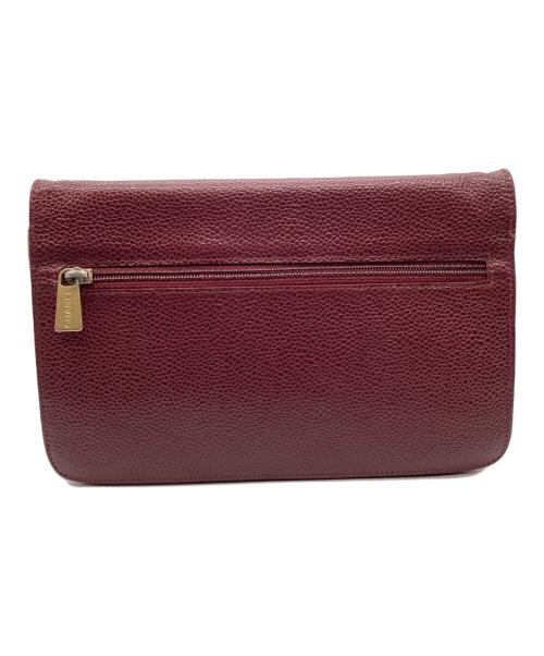 CHANEL（シャネル）CHANEL (シャネル) ココマークチェーンウォレット ボルドーの古着・服飾アイテム