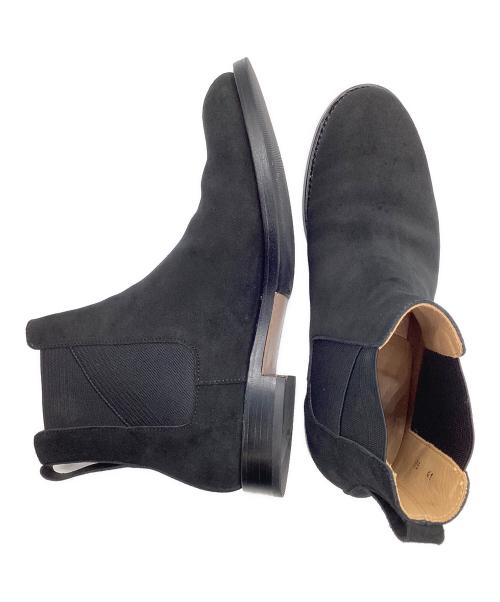 1piu1uguale3（ウノピュウノウグァーレトレ）1piu1uguale3 (ウノピュウノウグァーレトレ) チェルシーブーツ ブラック サイズ:41の古着・服飾アイテム