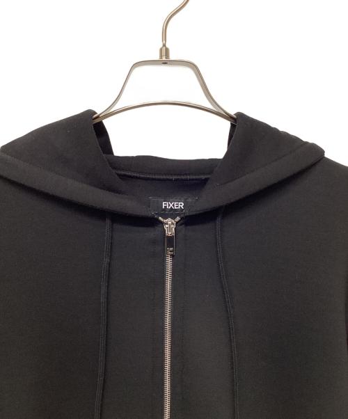 FIXER（フィクサー）FIXER (フィクサー) テクニカルジャージー ジップアップフ―ディー ブラック サイズ:Mの古着・服飾アイテム