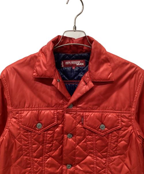 JUNYA WATANABE COMME des GARCONS MAN PINK（ジュンヤワタナベ コムデギャルソンマン ピンク）JUNYA WATANABE COMME des GARCONS MAN PINK (ジュンヤワタナベ コムデギャルソンマン ピンク) LEVI'S (リーバイス) 中綿キルティングジャケット レッド サイズ:Mの古着・服飾アイテム