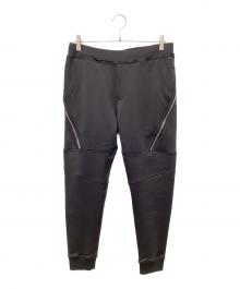 1piu1uguale3（ウノピュウノウグァーレトレ）の古着「SPORT DAIAGONAL ZIP RIB PT」｜ブラック