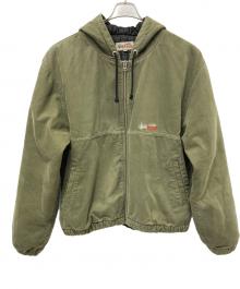 stussy（ステューシー）の古着「WORK JACKET INSULATED CANVAS」｜カーキ