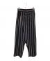 Y's（ワイズ）の古着「HARD TWISTED STRIPE PLEATED PANTS」｜ブラック