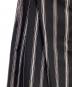 Y's (ワイズ) HARD TWISTED STRIPE PLEATED PANTS ブラック サイズ:2：32000円