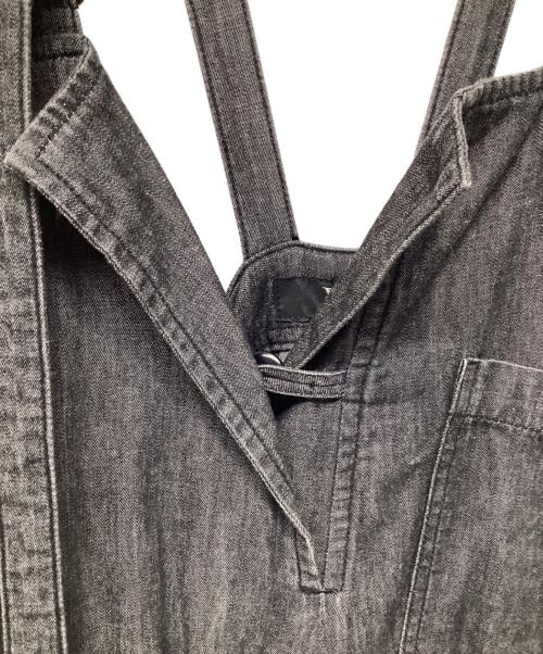 Y's（ワイズ）Y's (ワイズ) SPOTTED DENIM STRAP OVERALLS ブラック サイズ:2の古着・服飾アイテム