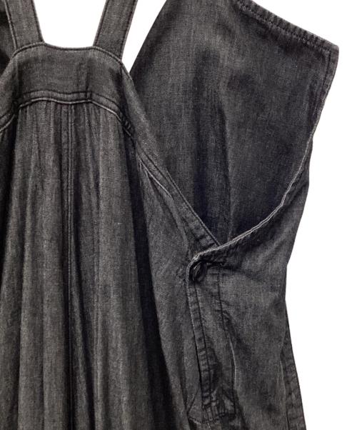 Y's（ワイズ）Y's (ワイズ) SPOTTED DENIM STRAP OVERALLS ブラック サイズ:2の古着・服飾アイテム