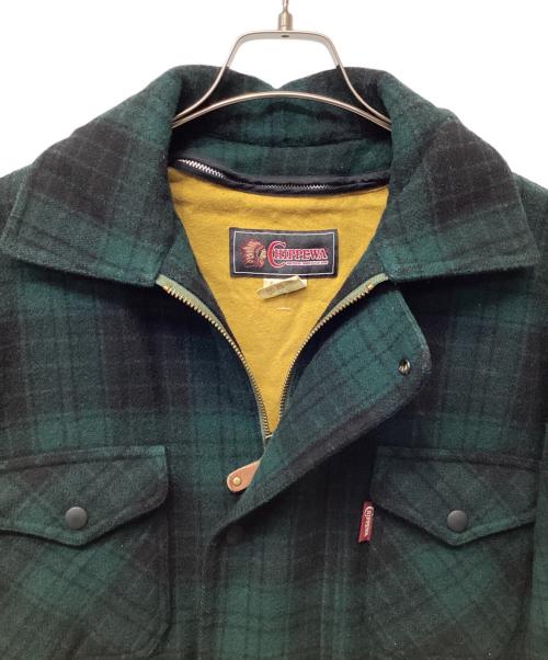 CHIPPEWA（チペワ）CHIPPEWA (チペワ) チェックジャケット グリーン サイズ:Mの古着・服飾アイテム