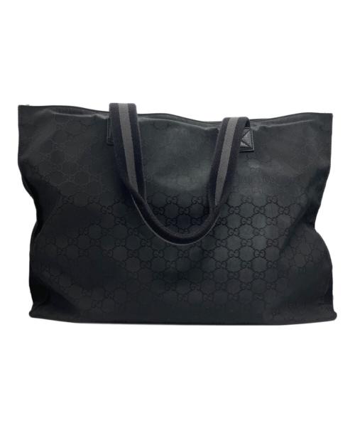 GUCCI（グッチ）GUCCI (グッチ) ナイロントートバッグ ブラックの古着・服飾アイテム