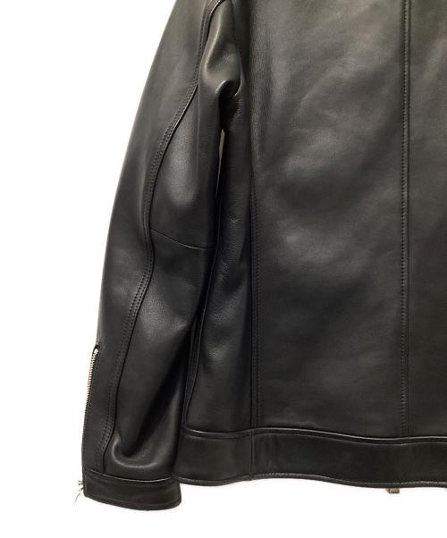 EDIFICE（エディフィス）EDIFICE (エディフィス) シープレザー ライダースジャケット ブラック サイズ:Sの古着・服飾アイテム