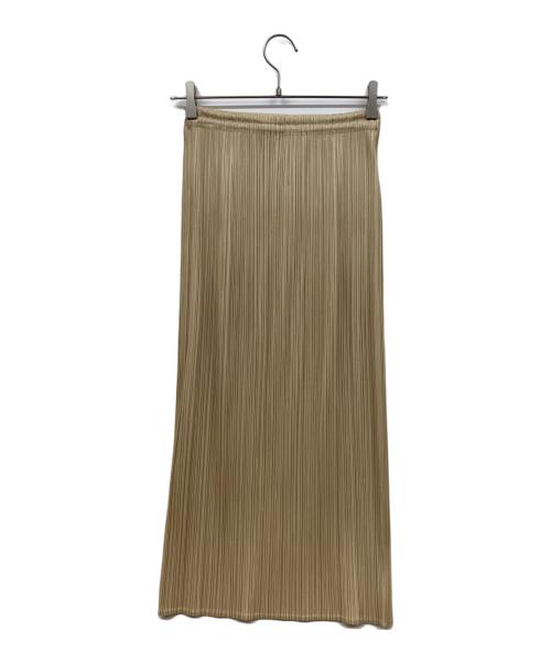 PLEATS PLEASE（プリーツプリーズ）PLEATS PLEASE (プリーツプリーズ) プリーツロングスカート ブラウン サイズ:1の古着・服飾アイテム