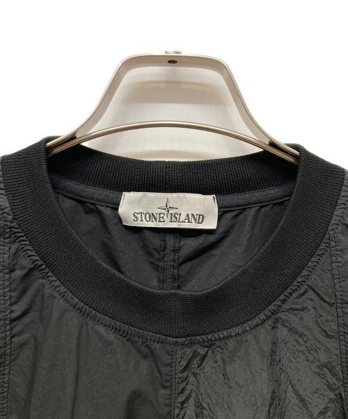 STONE ISLAND（ストーンアイランド）STONE ISLAND (ストーンアイランド) 切替ナイロンジャケット ブラック サイズ:ＸＬの古着・服飾アイテム
