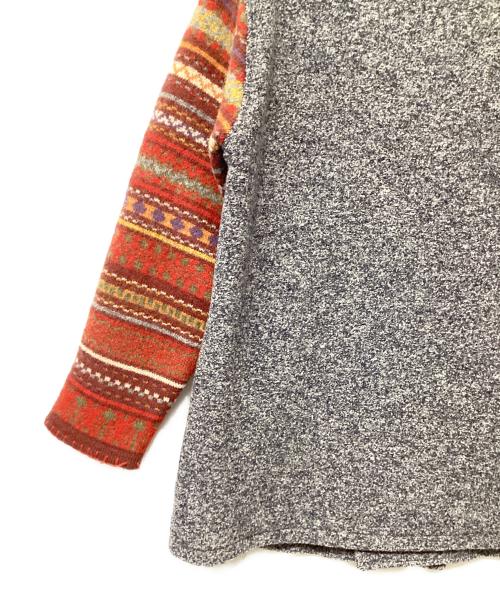 KARL HELMUT（カールヘルム）Karl Helmut (カールヘルム) ダブルブレストジャケット グレー×ブラウン サイズ:Lの古着・服飾アイテム