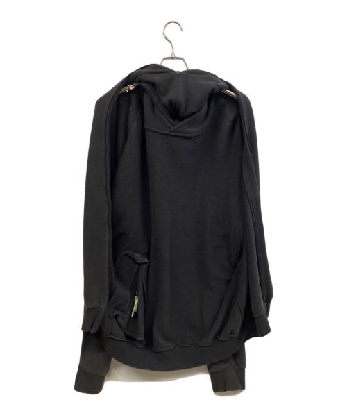 Y's（ワイズ）Y's (ワイズ) BACK OPEN HOODY ブラック サイズ:Sの古着・服飾アイテム