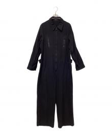Y's（ワイズ）の古着「DYED SERGE JUMPSUIT」｜ブラック