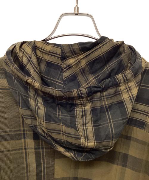 Y's（ワイズ）Y's (ワイズ) PLAID COAT DRESS カーキ サイズ:1の古着・服飾アイテム