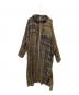 Y's（ワイズ）の古着「PLAID COAT DRESS」｜カーキ