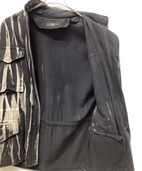 Y's（ワイズ）Y's (ワイズ) M65オーバーフィールドジャケット ブラック×グレー サイズ:Sの古着・服飾アイテム