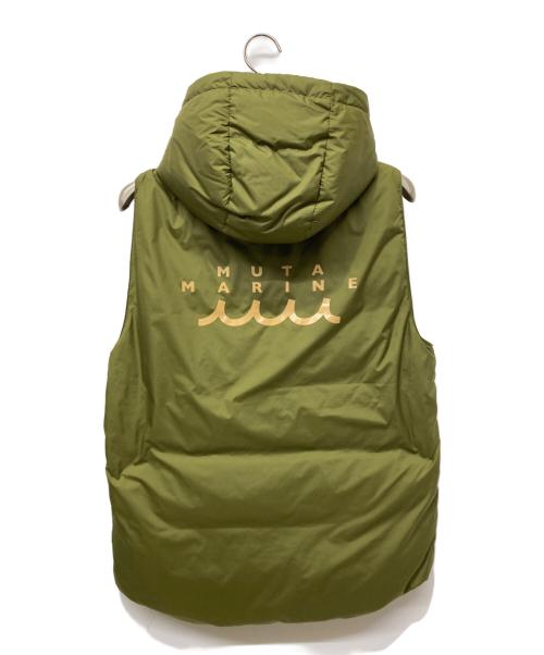 muta MARINE（ムータマリン）muta MARINE (ムータマリン) ゴルフダウンベスト カーキ サイズ:Mの古着・服飾アイテム