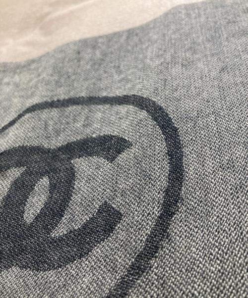 CHANEL（シャネル）CHANEL (シャネル) カシミヤストール ベージュ×ブラックの古着・服飾アイテム