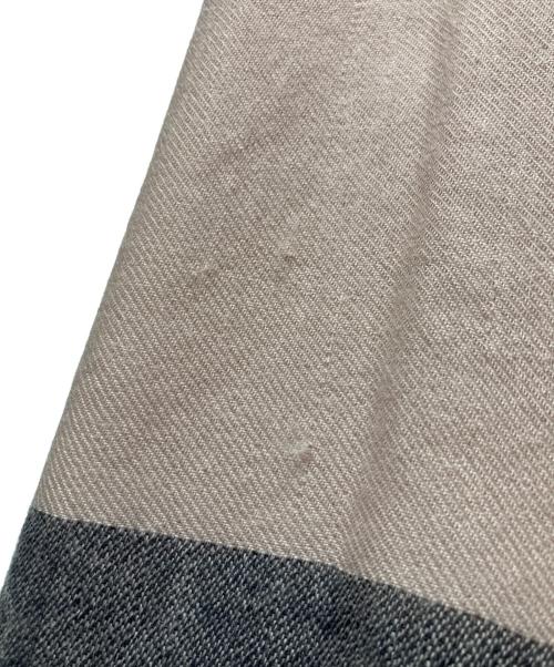 CHANEL（シャネル）CHANEL (シャネル) カシミヤストール ベージュ×ブラックの古着・服飾アイテム